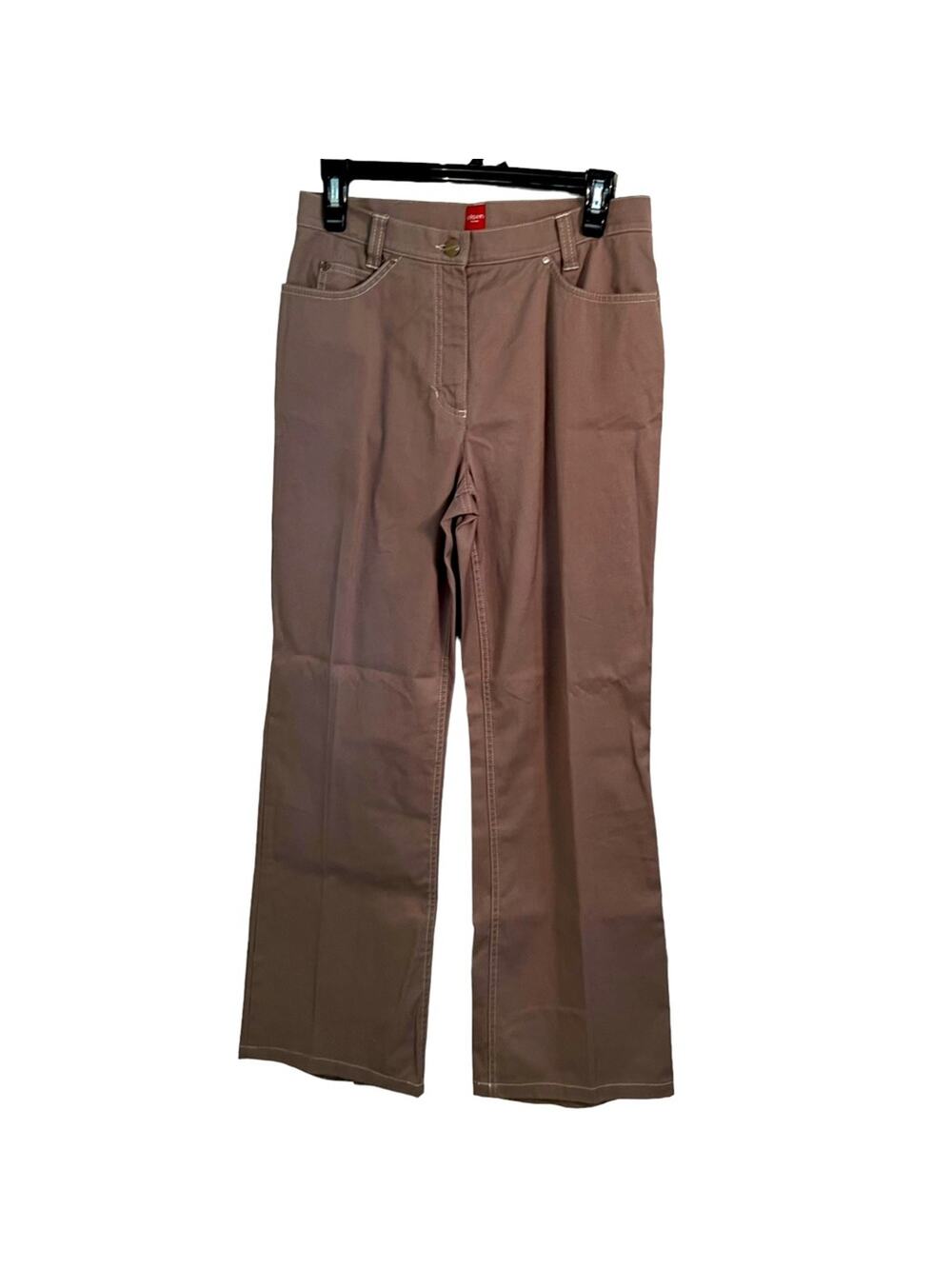 Olsen Europe Unique Brown Straight leg Mona Trousers size 6